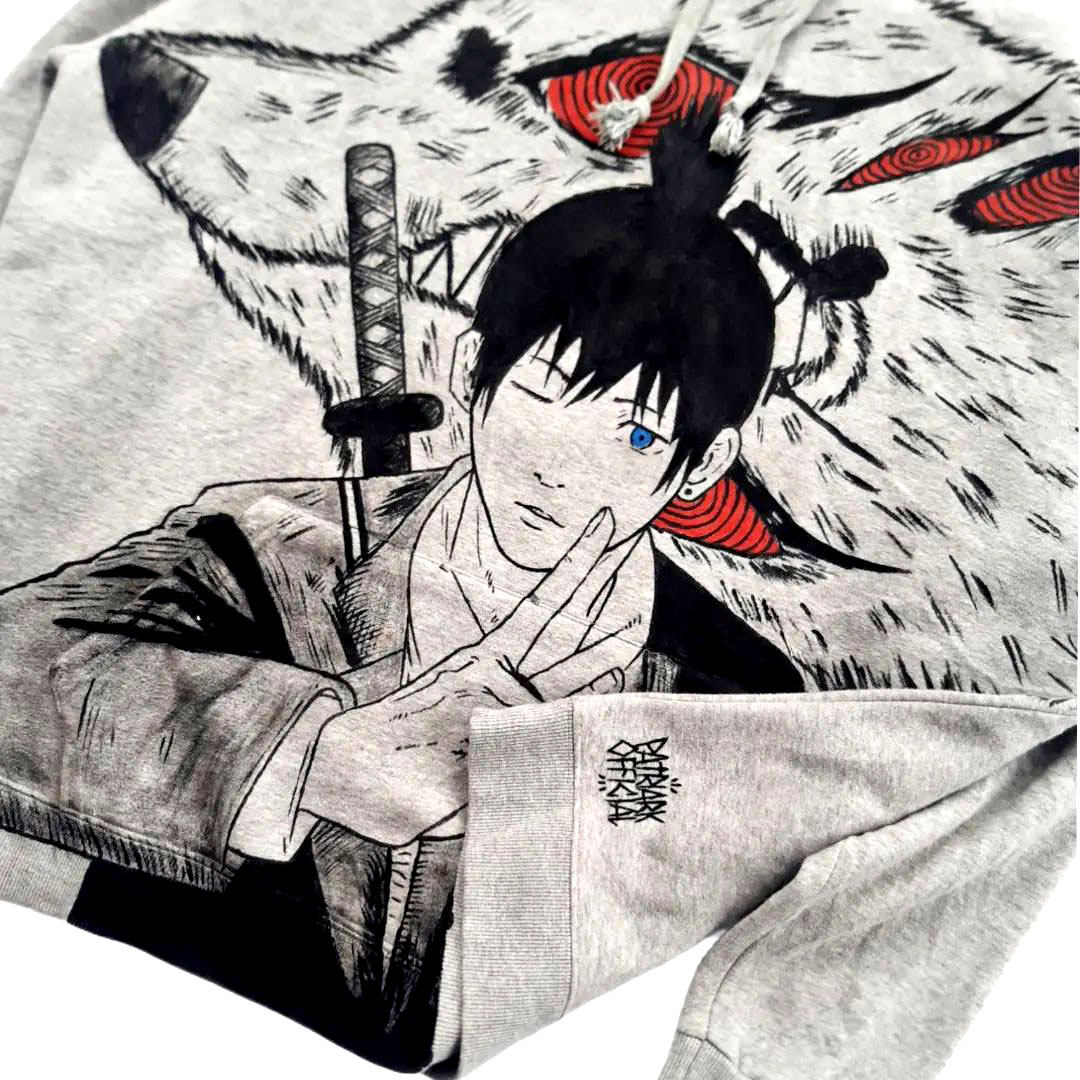 Megumi Fushiguro Spray Painting Hoodie Pre-Order