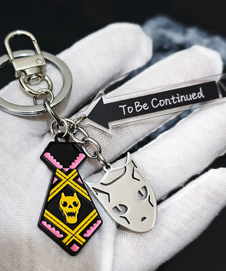 JoJo's Bizarre Adventure keychain - anime collectible accessory back view