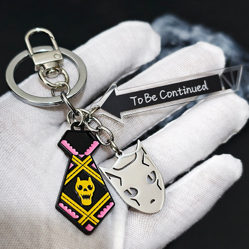 JoJo's Bizarre Adventure keychain - anime collectible accessory back view