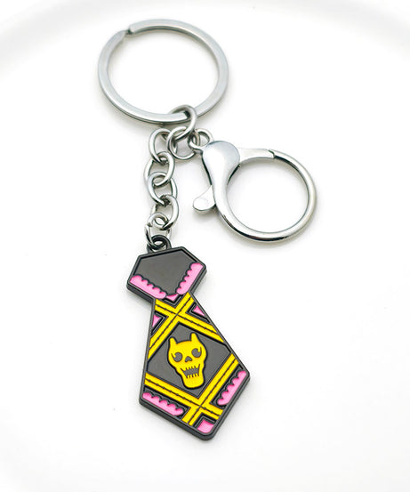 JoJo's Bizarre Adventure keychain - anime collectible accessory angle view