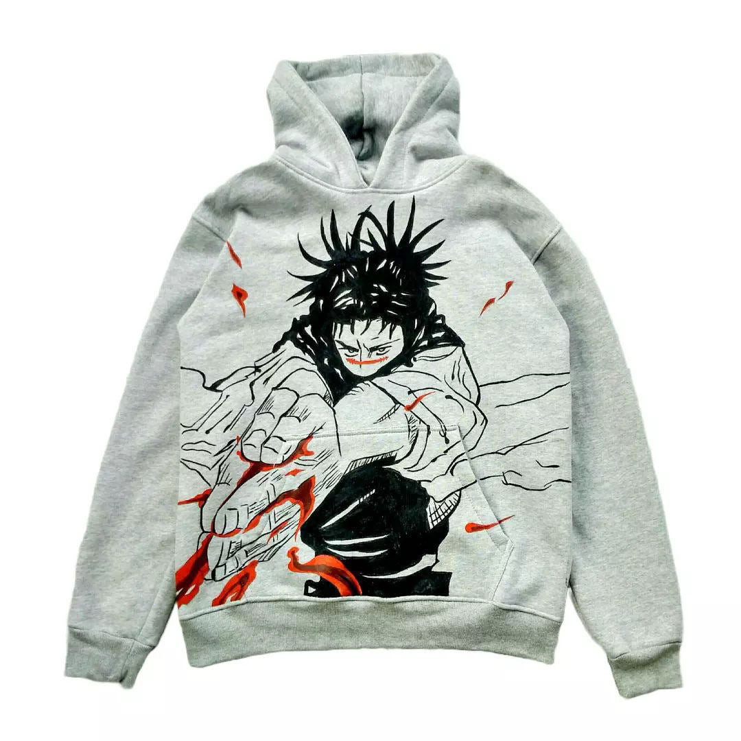 Jujutsu Kaisen Jujutsu Kaisen anime hoodie - oversized streetwear design front view