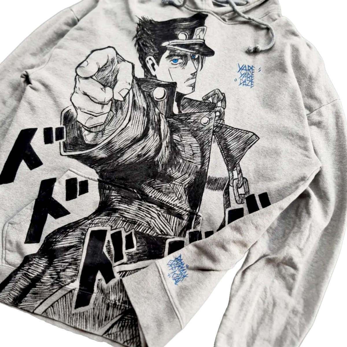 Jotaro Kujo Spray Painting Hoodie Pre-Order