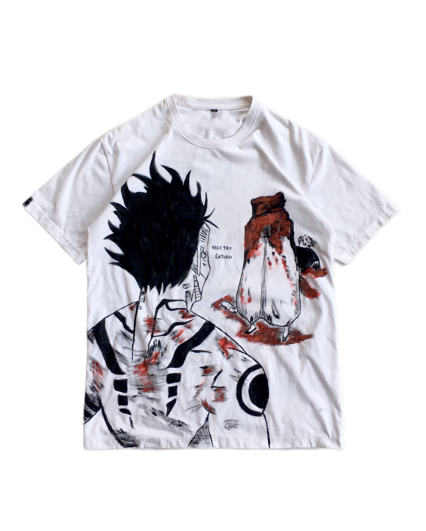 Sukuna X Gojo Spray Painting T-Shirt Pre-Order