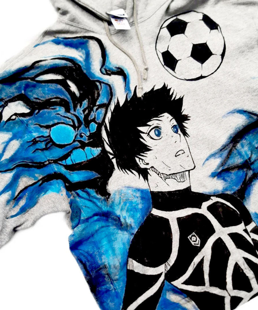 Blue Lock Yoichi Isagi Spray Painting Hoodie Pre-Order