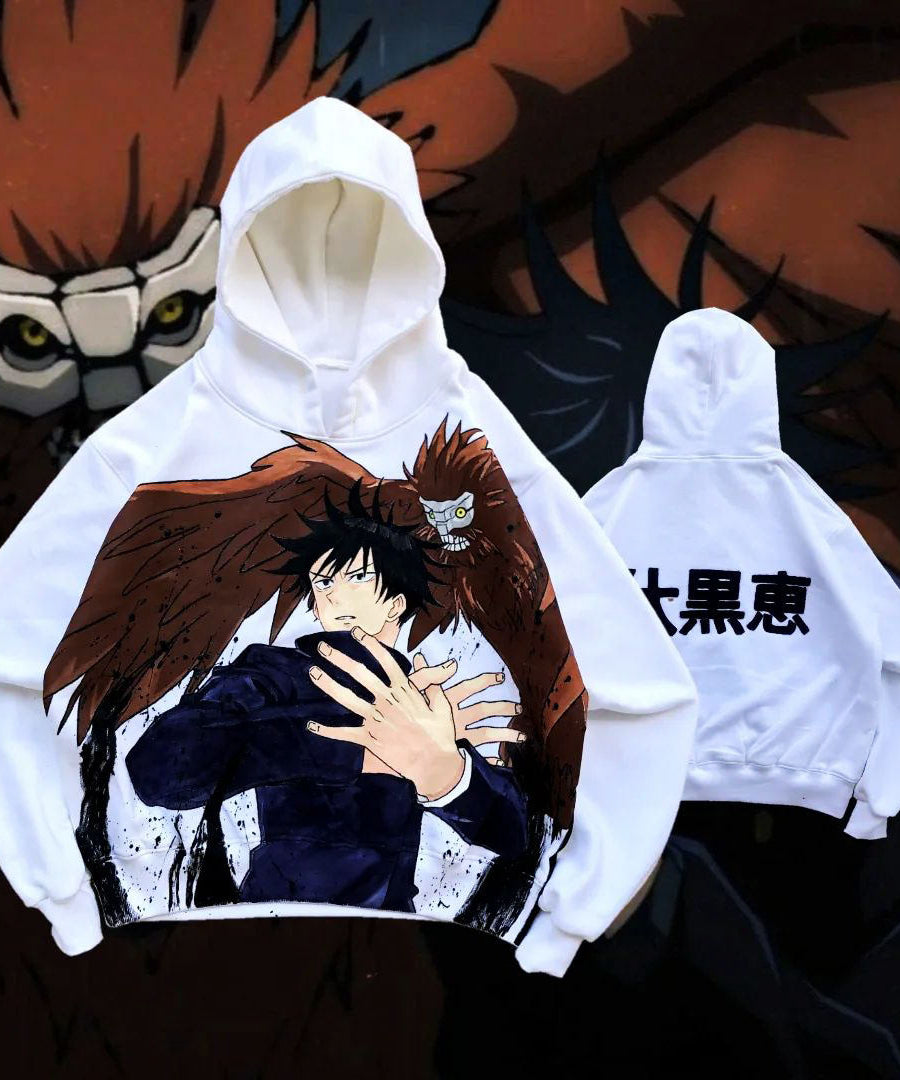 Megumi Fushiguro Spray Painting Hoodie Pre-Order