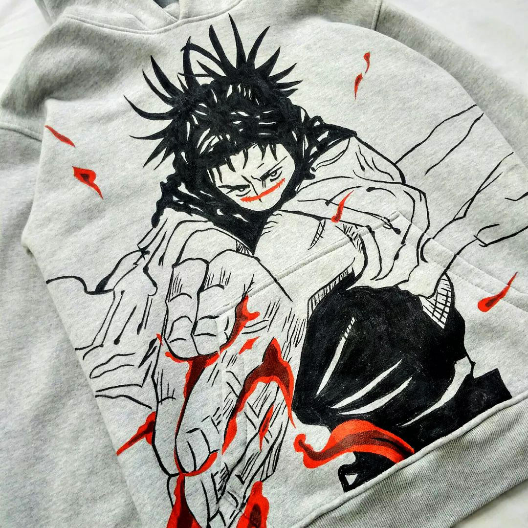 Jujutsu Kaisen Jujutsu Kaisen anime hoodie - oversized streetwear design design detail