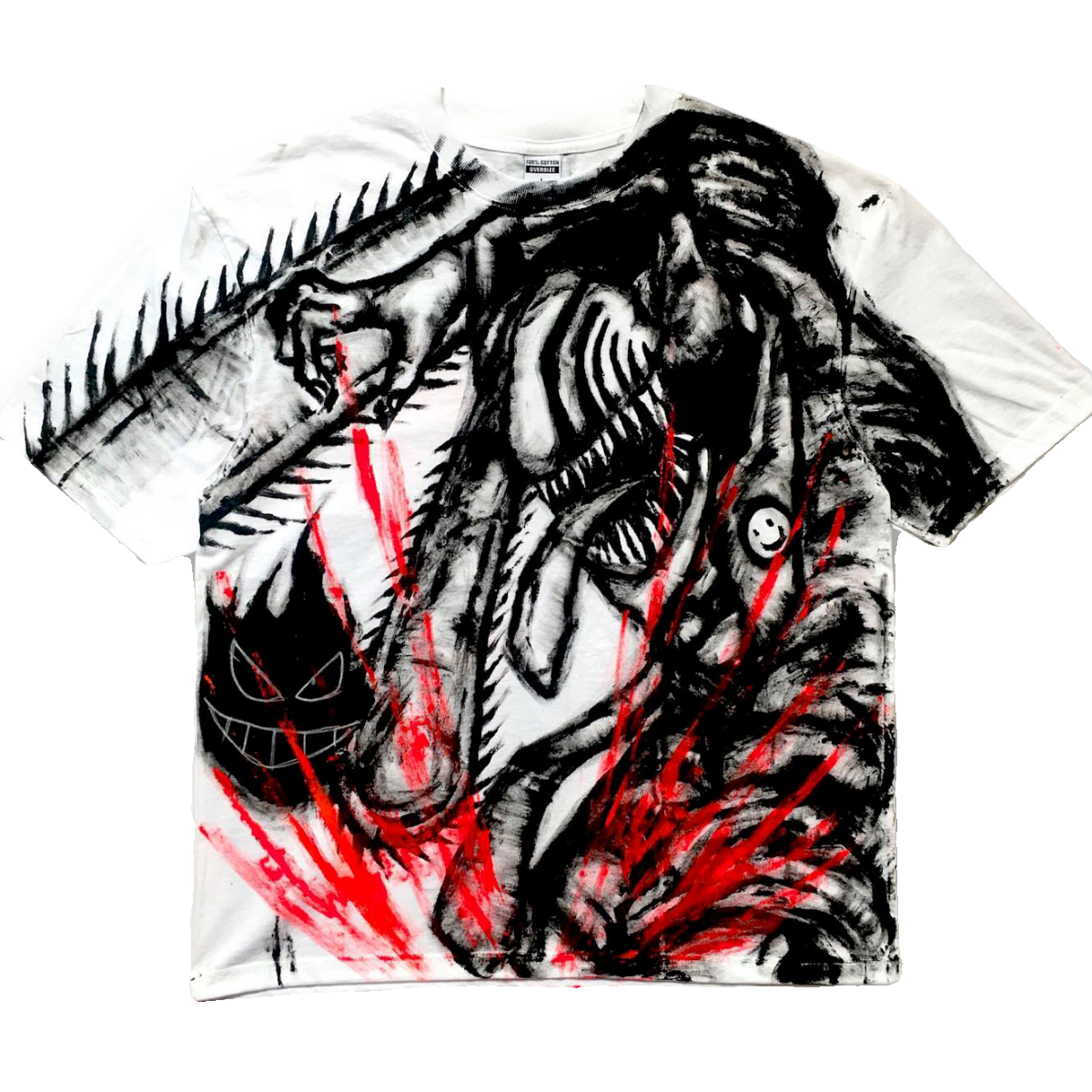 Chainsaw Man Spray Painting T-Shirt Pre-Order