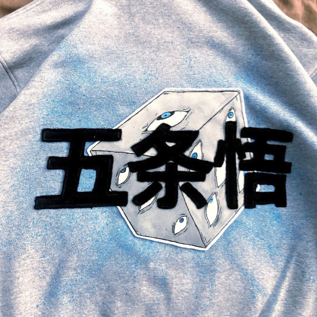 Gojo Satoru Spray Painting Hoodie Pre-Order