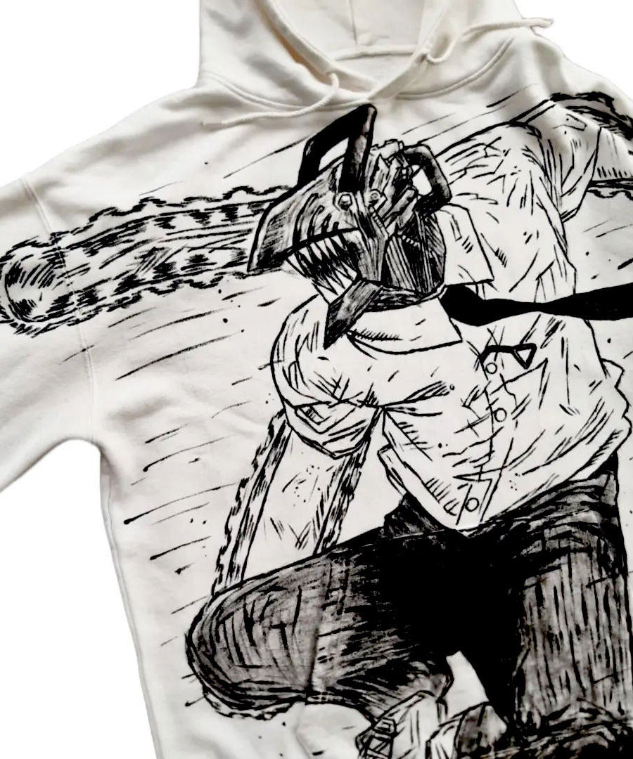 Chainsaw Man  Spray Painting Hoodie Pre-Order