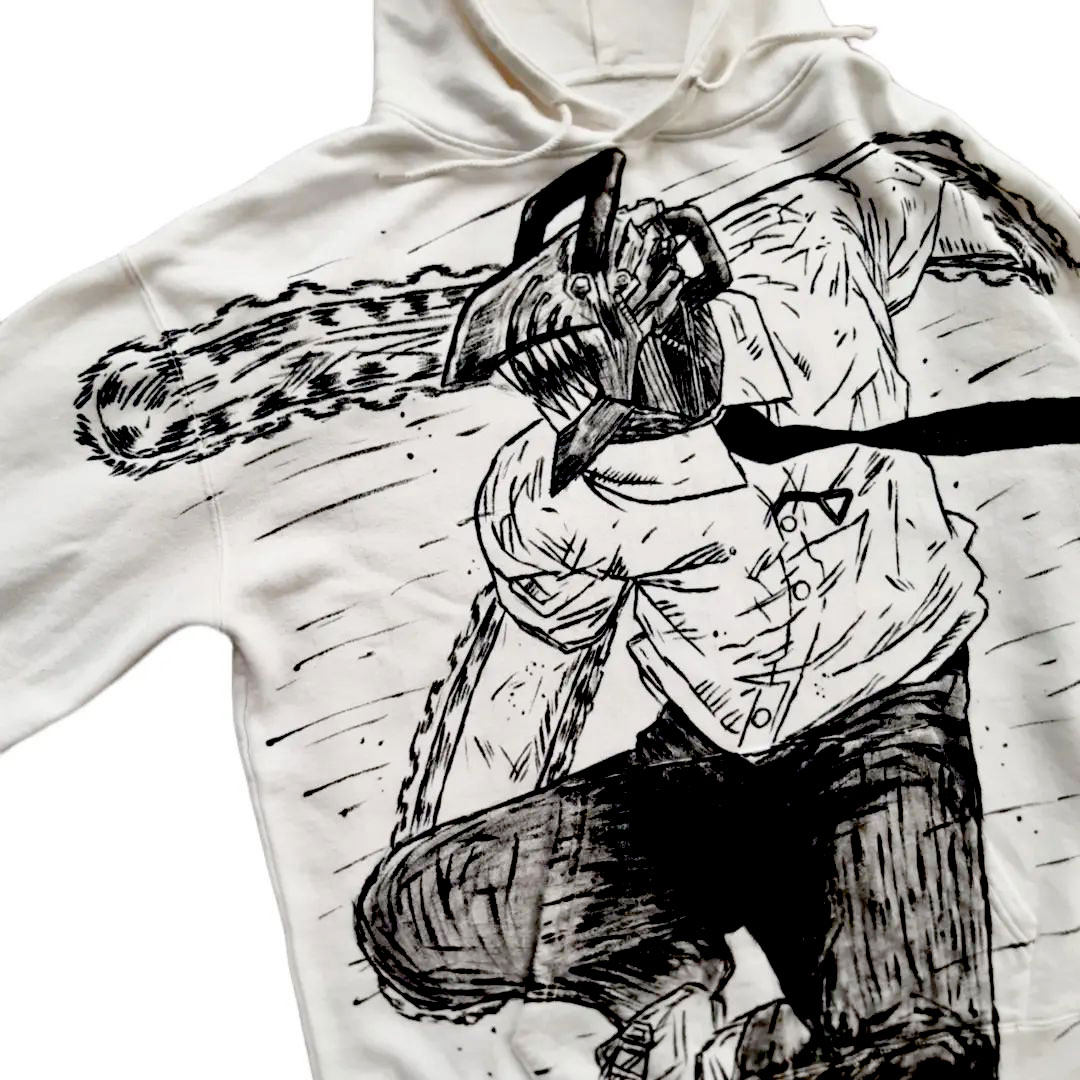 Chainsaw Man  Spray Painting Hoodie Pre-Order