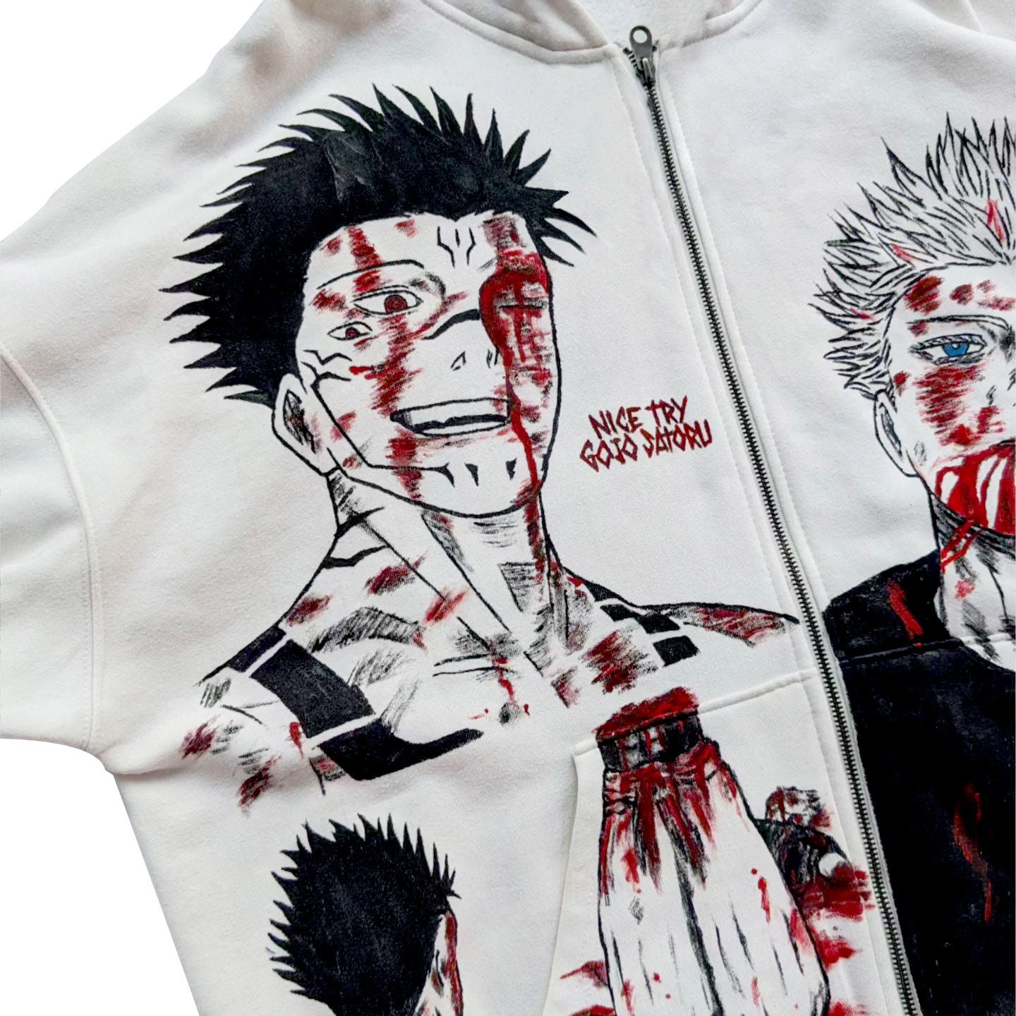 Sukuna X Gojo Spray Painting Hoodie Pre-Order