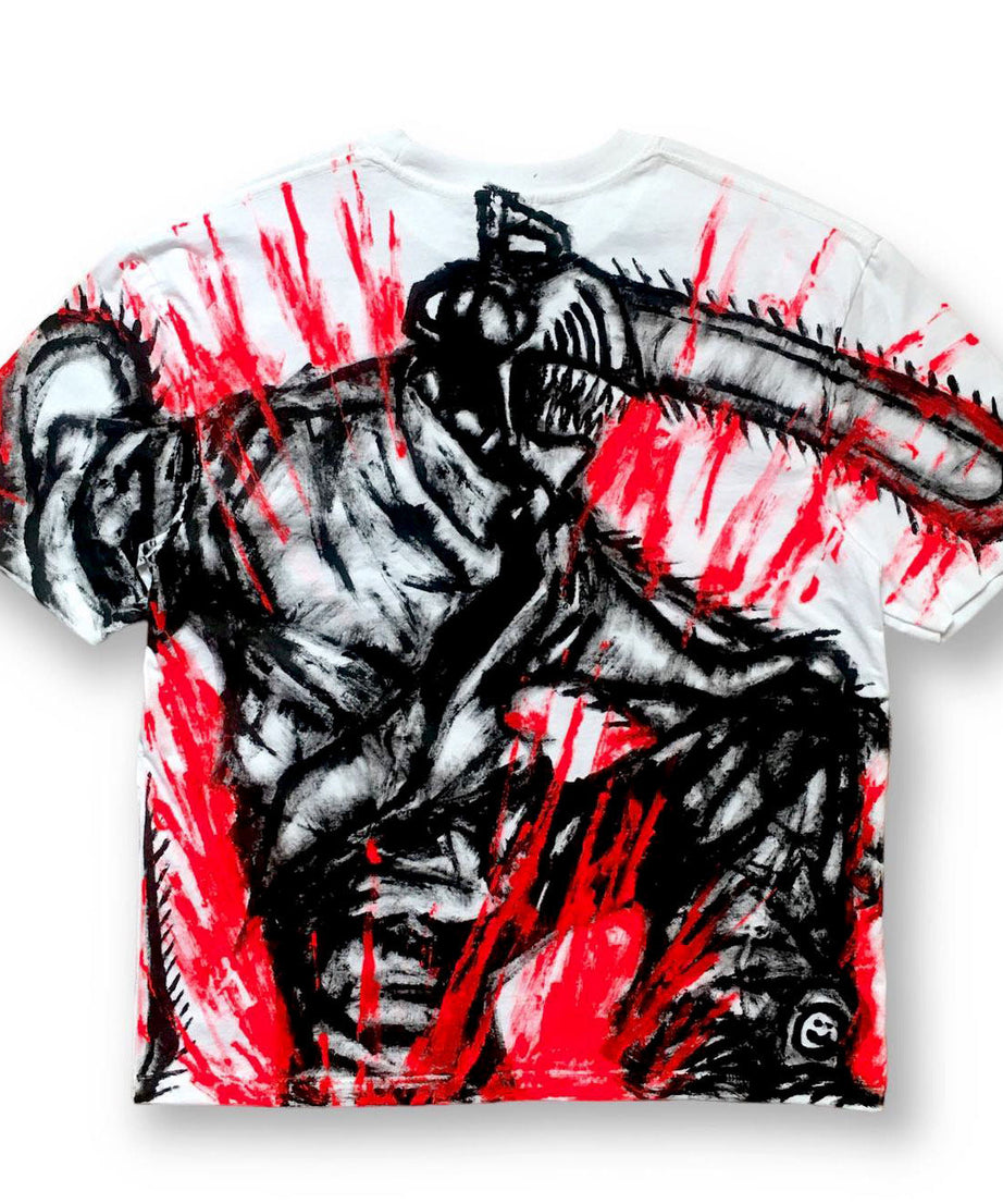 Chainsaw Man Spray Painting T-Shirt Pre-Order