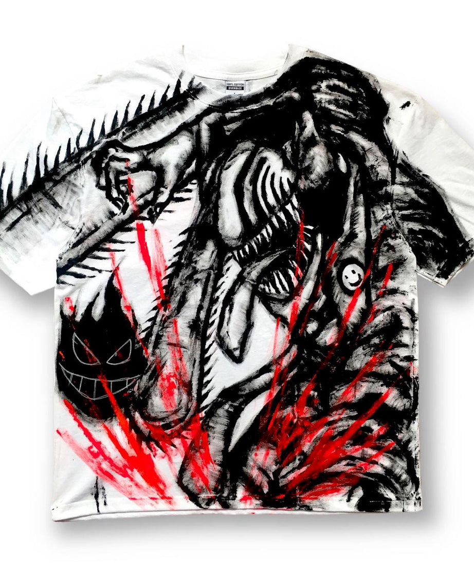 Chainsaw Man Spray Painting T-Shirt Pre-Order