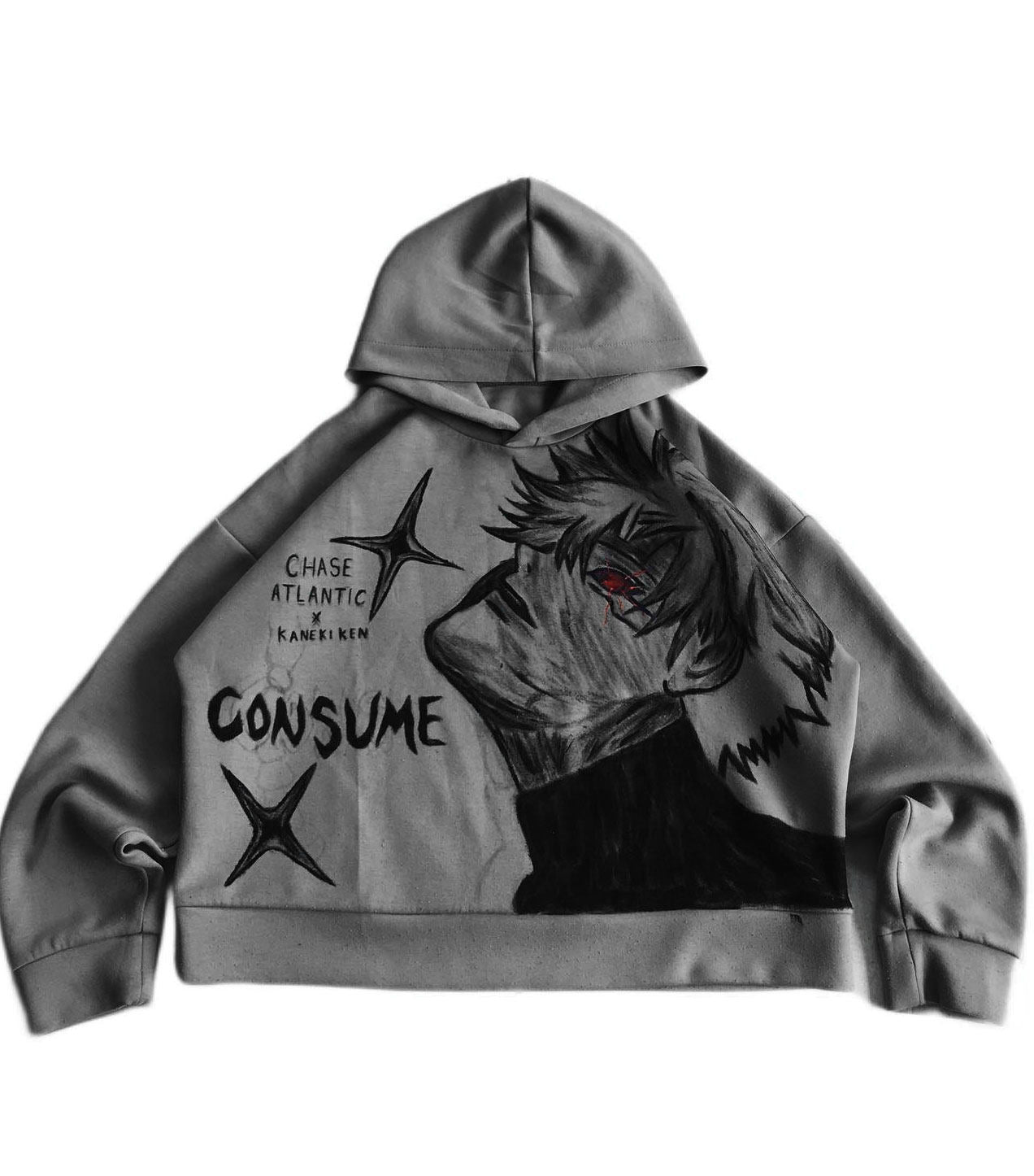 Tokyo Ghoul Ken Kaneki Spray Painting Hoodie Pre-Order