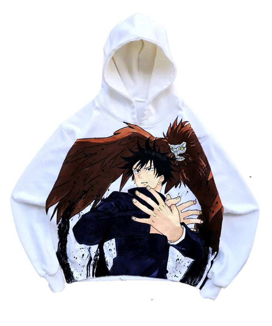 Megumi Fushiguro Spray Painting Hoodie Pre-Order