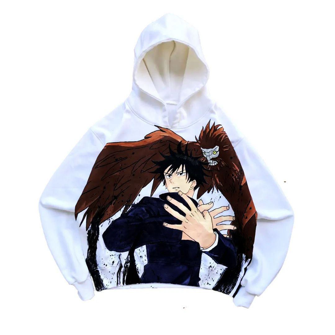 Megumi Fushiguro Spray Painting Hoodie Pre-Order