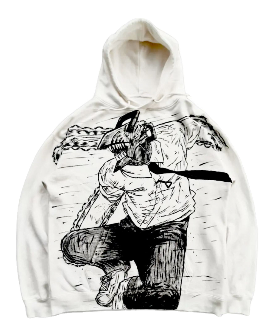 Chainsaw Man  Spray Painting Hoodie Pre-Order