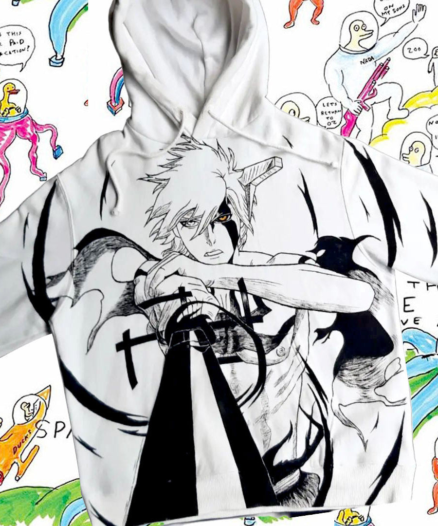 Ichigo Kurosaki Spray Painting Hoodie Pre-Order