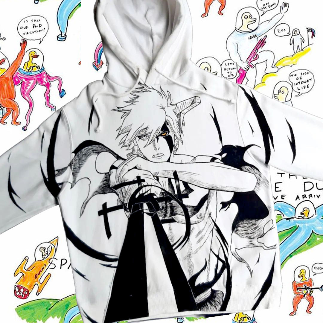 Ichigo Kurosaki Spray Painting Hoodie Pre-Order