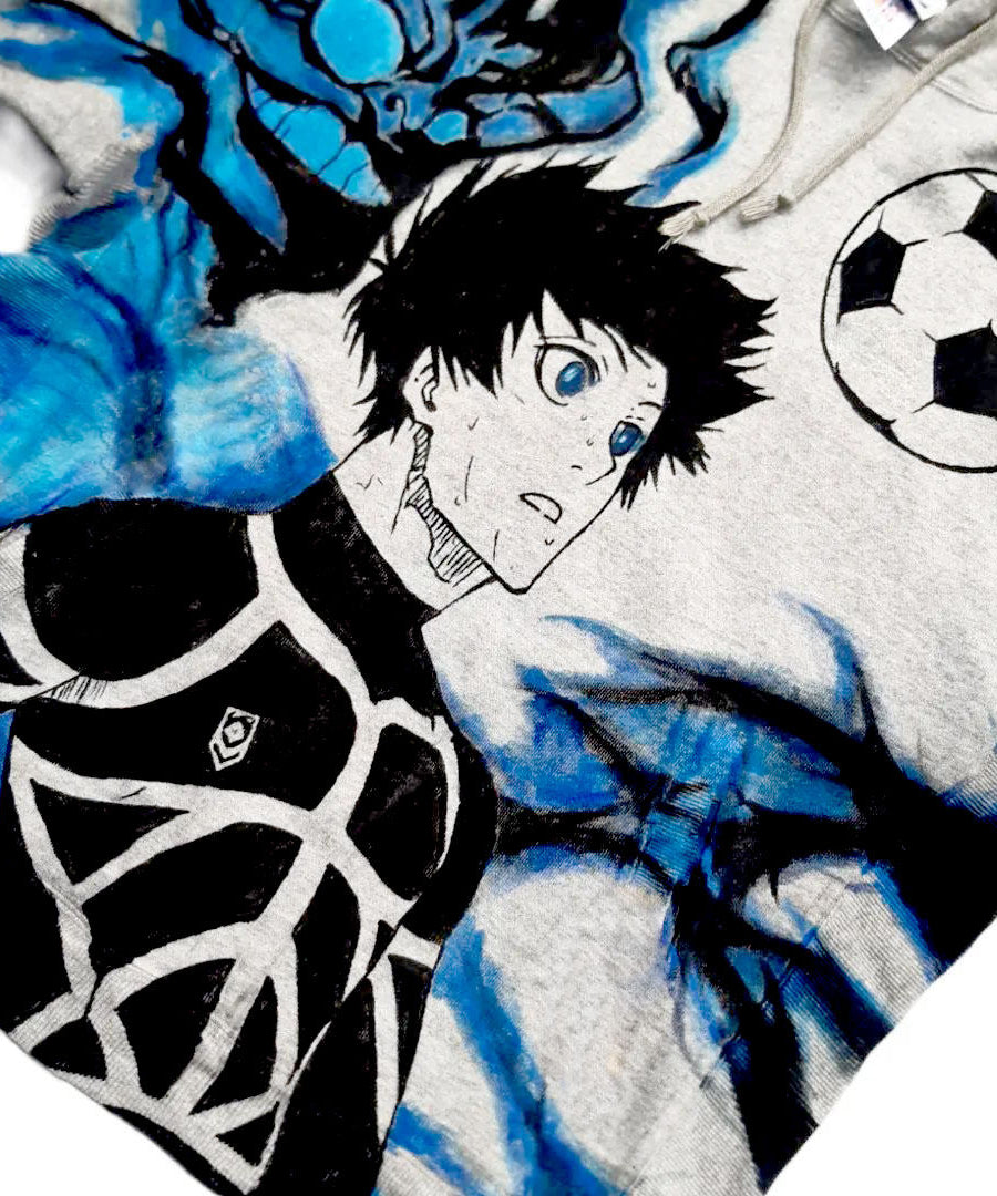 Blue Lock Yoichi Isagi Spray Painting Hoodie Pre-Order
