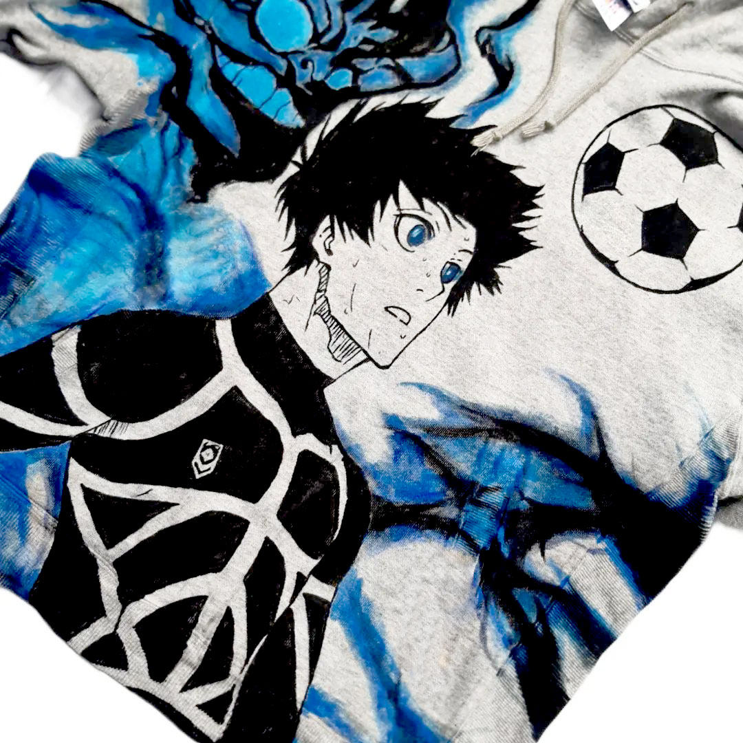 Blue Lock Yoichi Isagi Spray Painting Hoodie Pre-Order