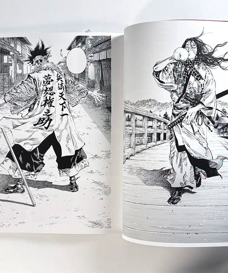 Vagabond art book - premium anime artwork collection angle view