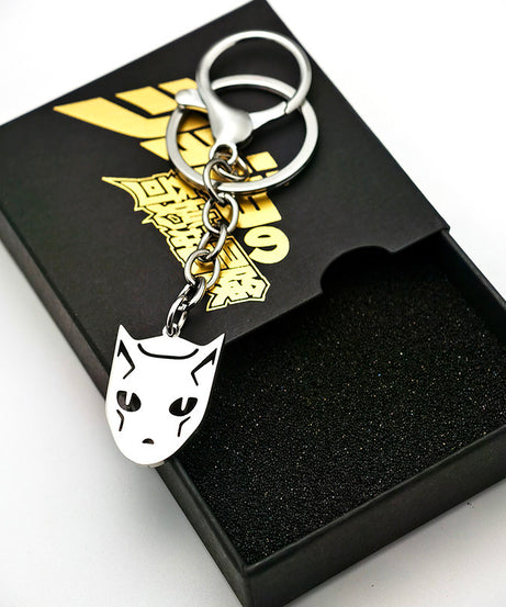 JoJo's Bizarre Adventure keychain - anime collectible accessory angle view