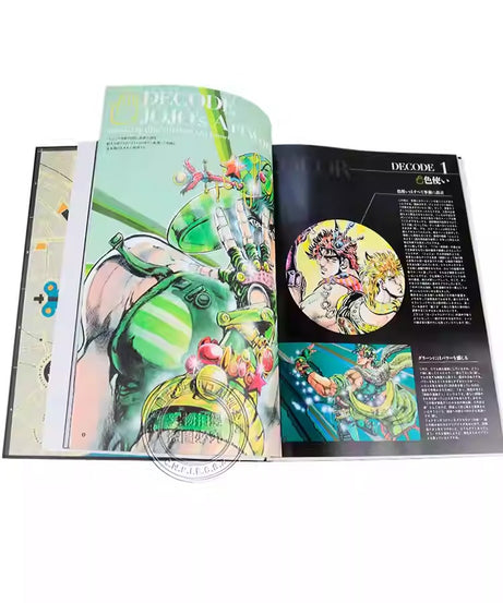 JoJo's Bizarre Adventure art book - premium anime artwork collection angle view
