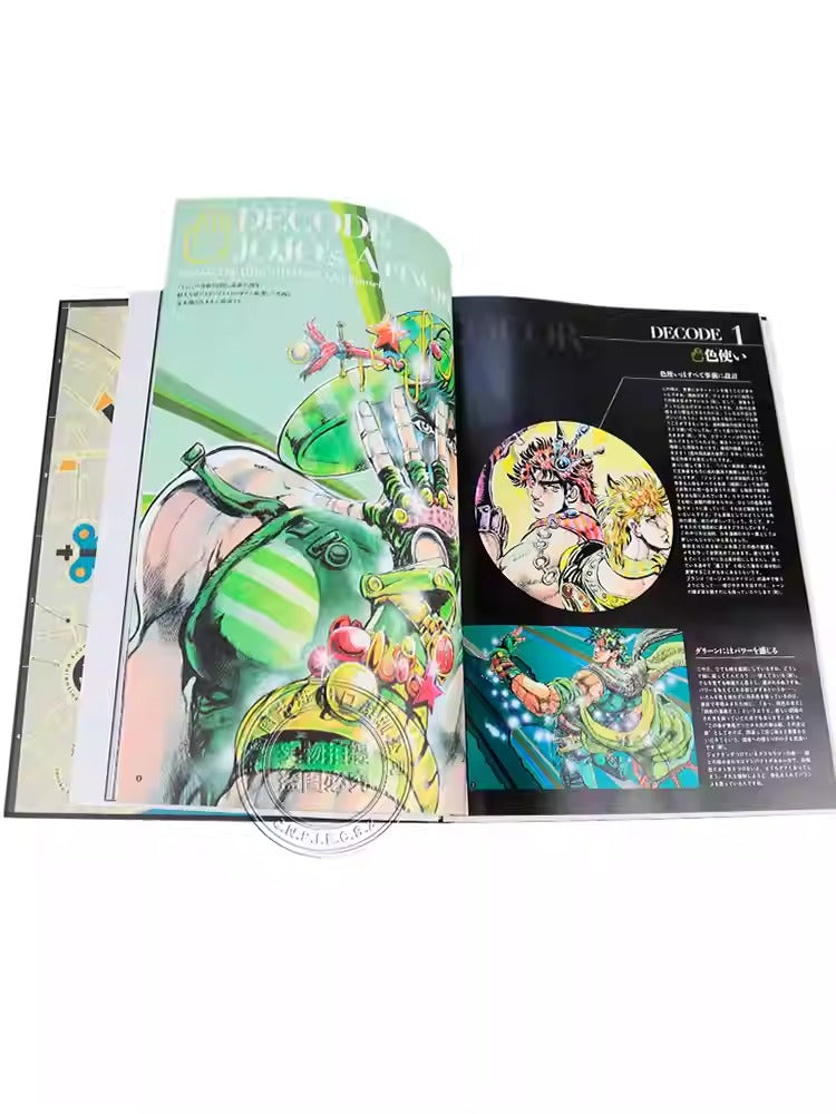 JoJo's Bizarre Adventure art book - premium anime artwork collection angle view