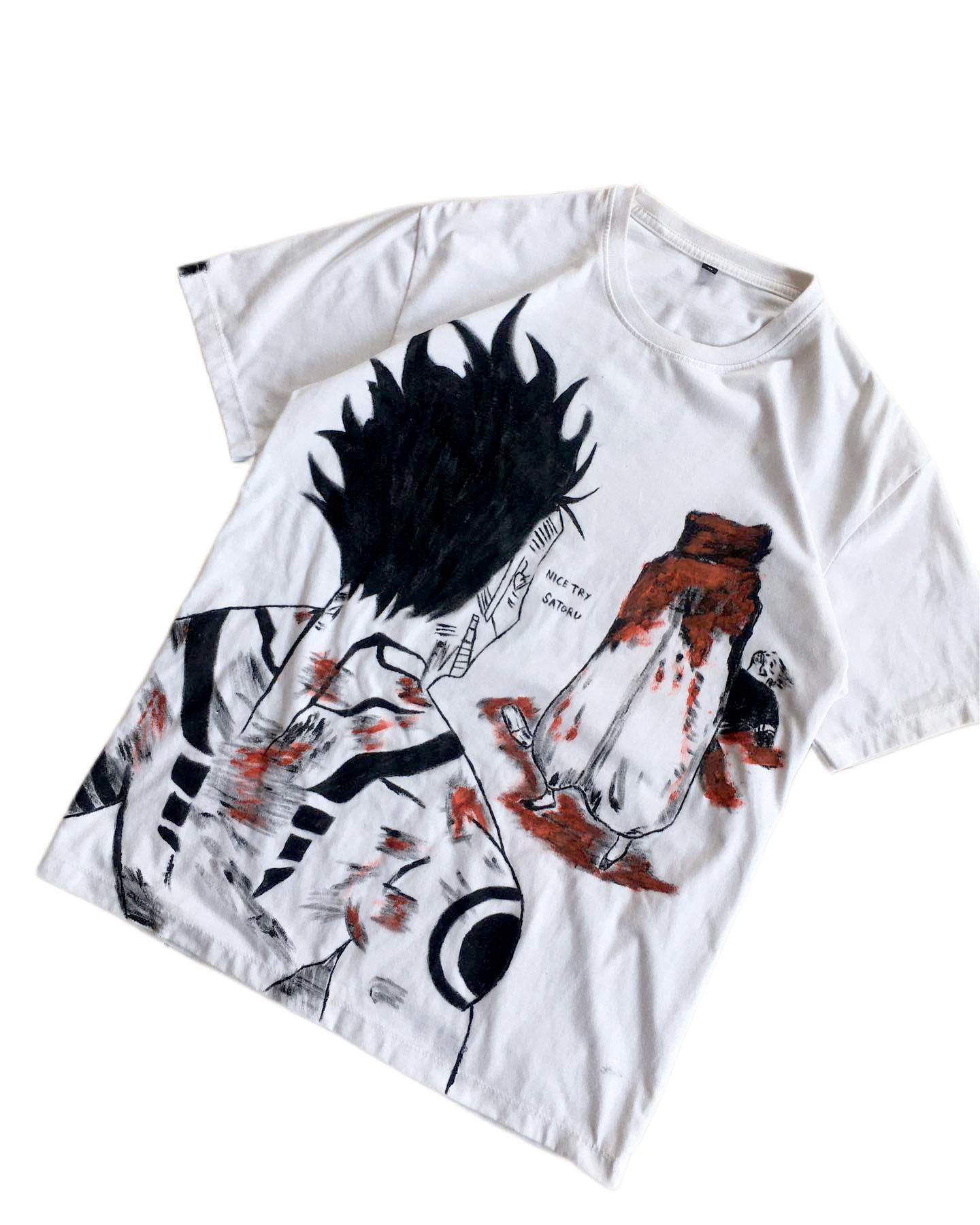 Sukuna X Gojo Spray Painting T-Shirt Pre-Order