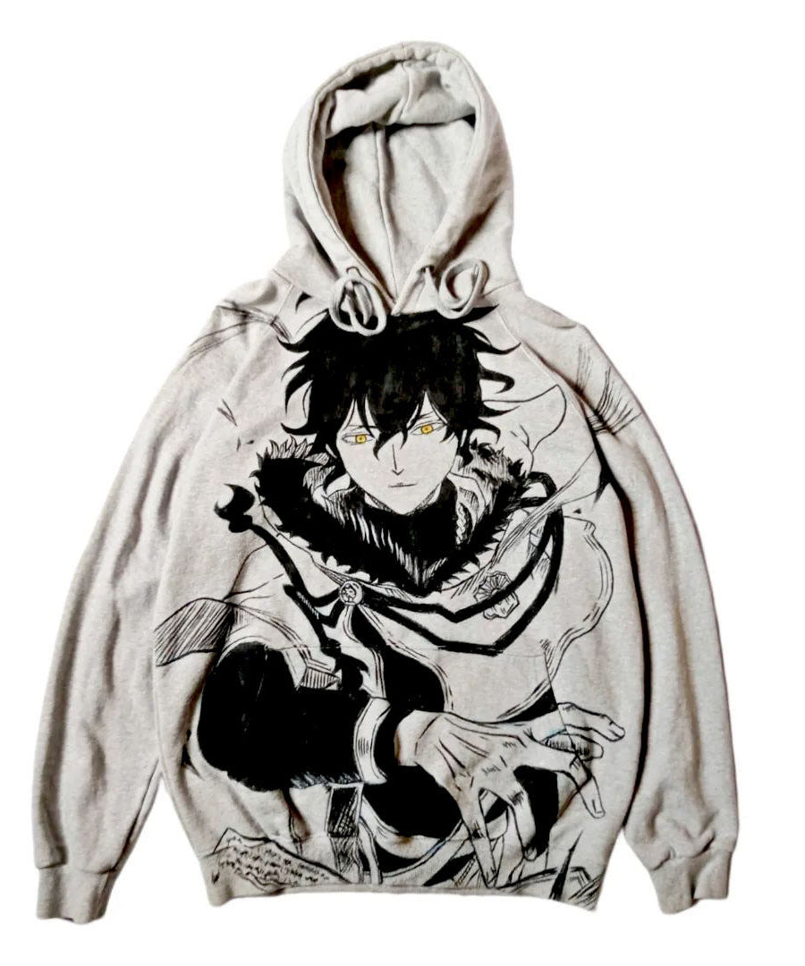 Black Clover Yuno Grinberryall Spray Painting Hoodie Pre-Order