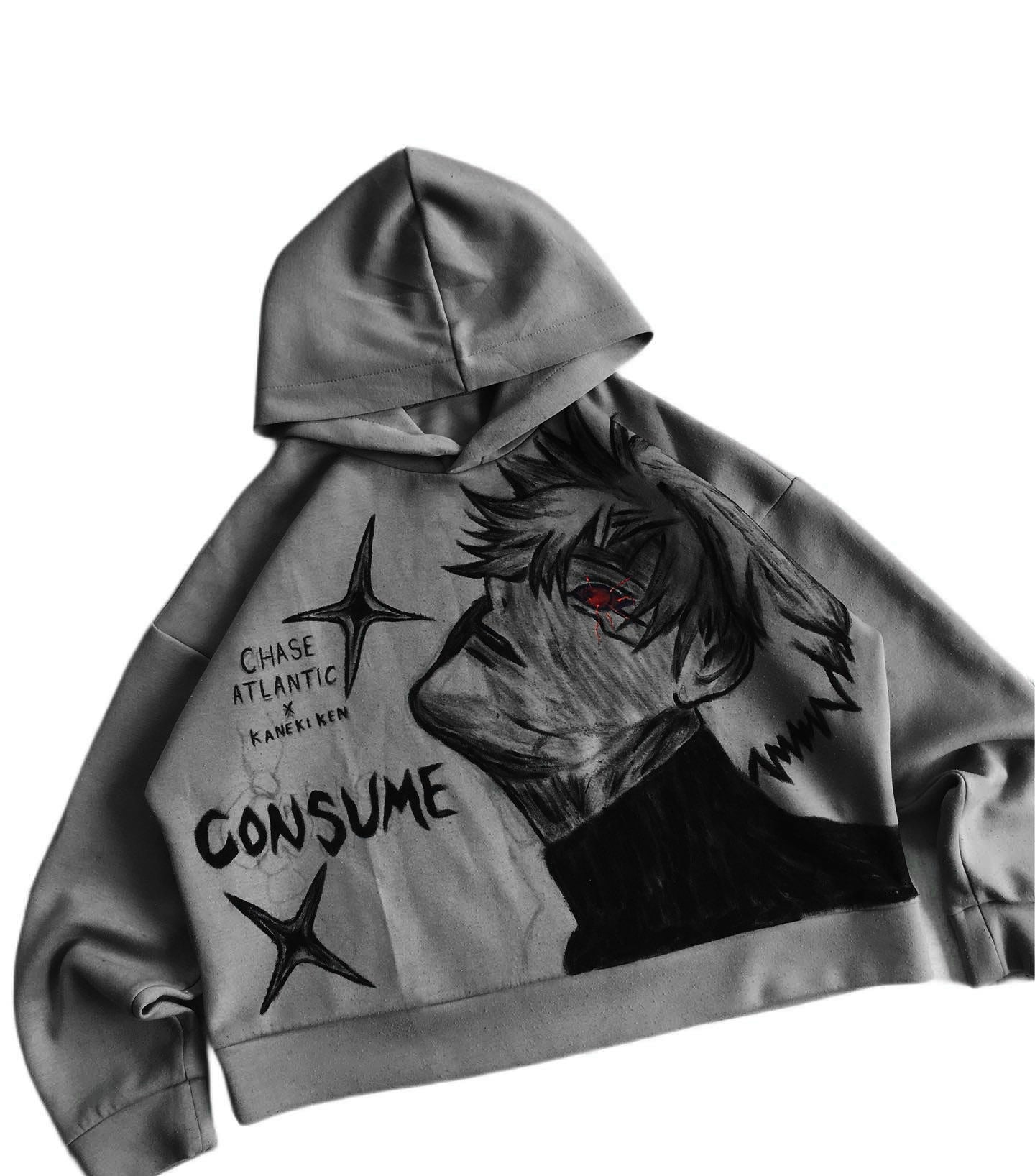 Tokyo Ghoul Ken Kaneki Spray Painting Hoodie Pre-Order