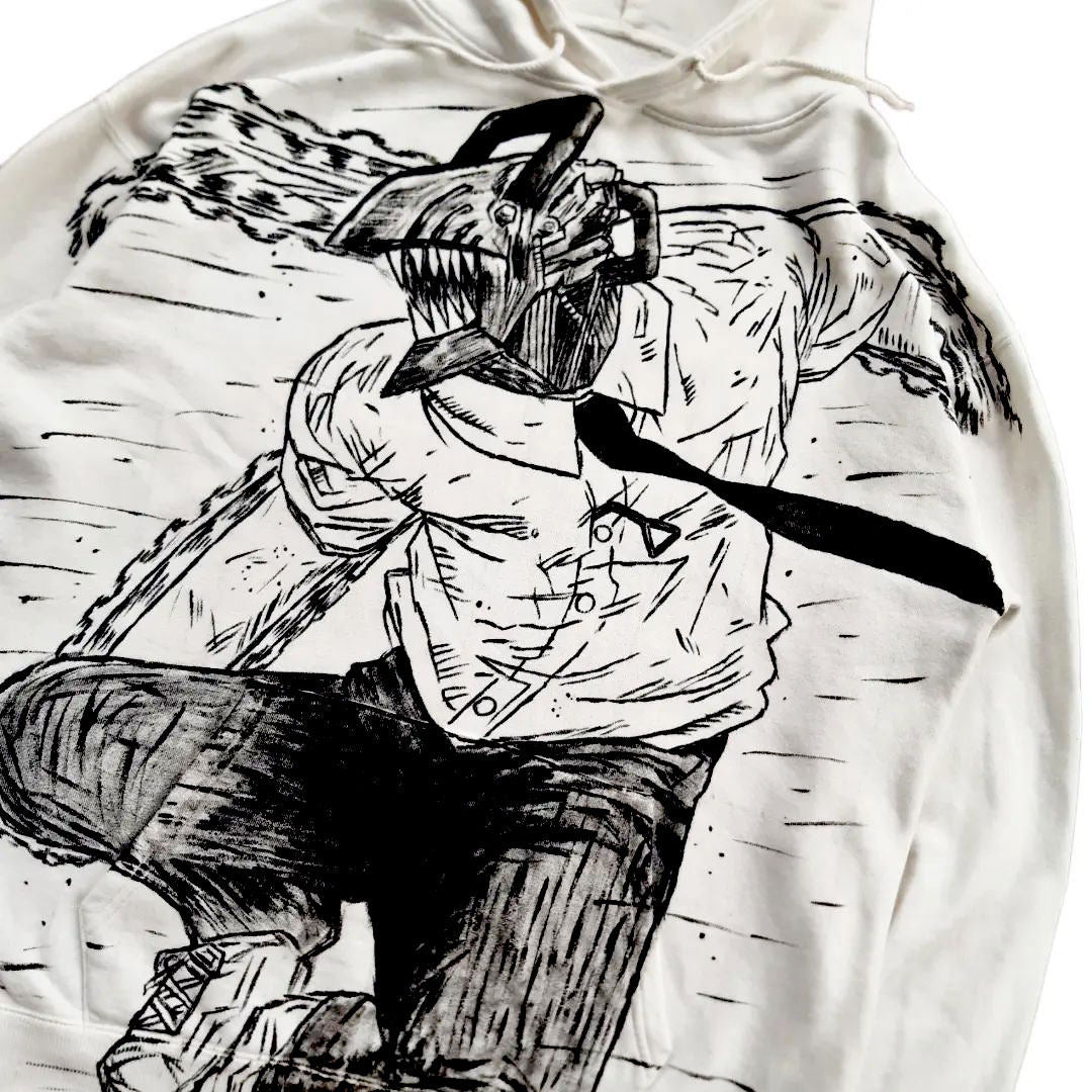 Chainsaw Man  Spray Painting Hoodie Pre-Order