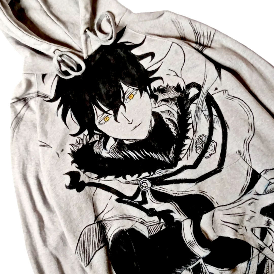 Black Clover Yuno Grinberryall Spray Painting Hoodie Pre-Order