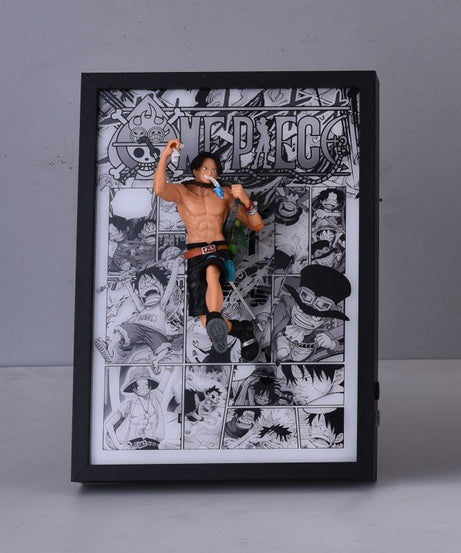 One Piece Luffy, Ace And Sabo Brotherhood 3D Light Wall Art