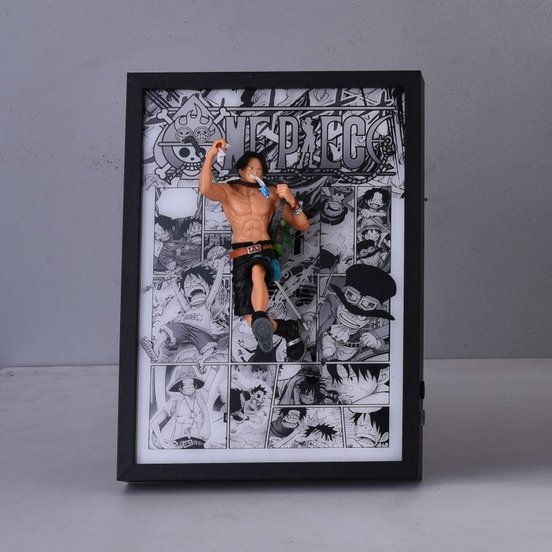 One Piece Luffy, Ace And Sabo Brotherhood 3D Light Wall Art