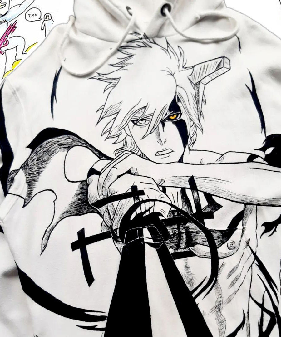 Ichigo Kurosaki Spray Painting Hoodie Pre-Order