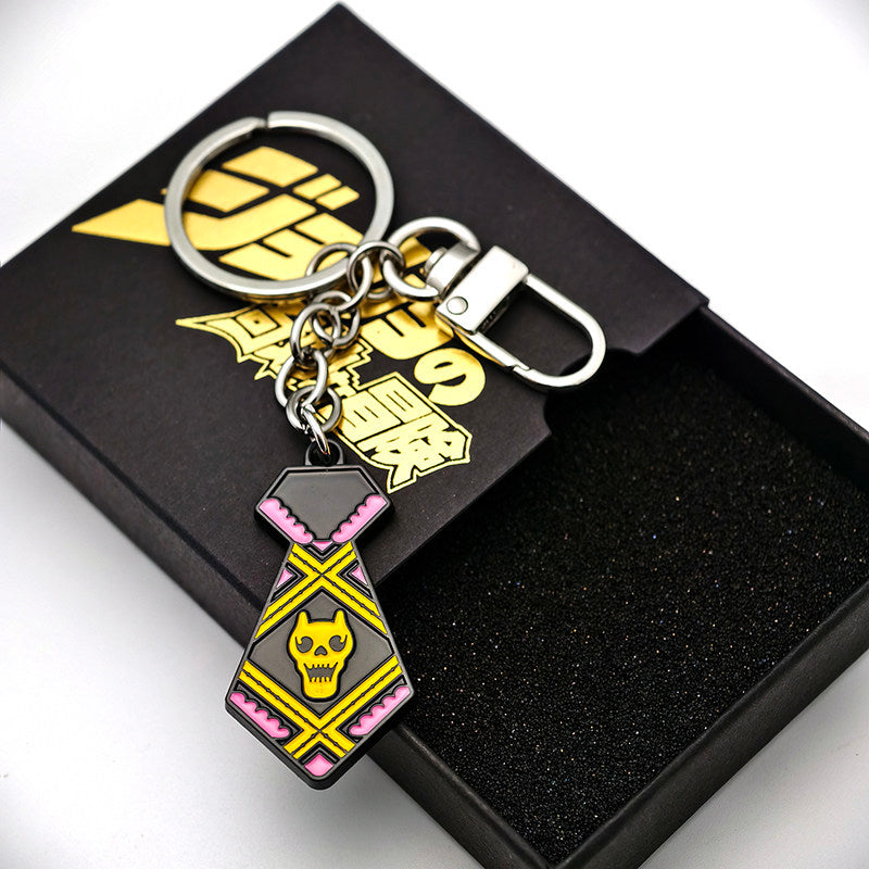 JoJo's Bizarre Adventure keychain - anime collectible accessory angle view