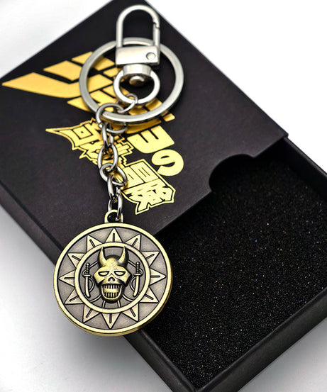 JoJo's Bizarre Adventure keychain - anime collectible accessory angle view