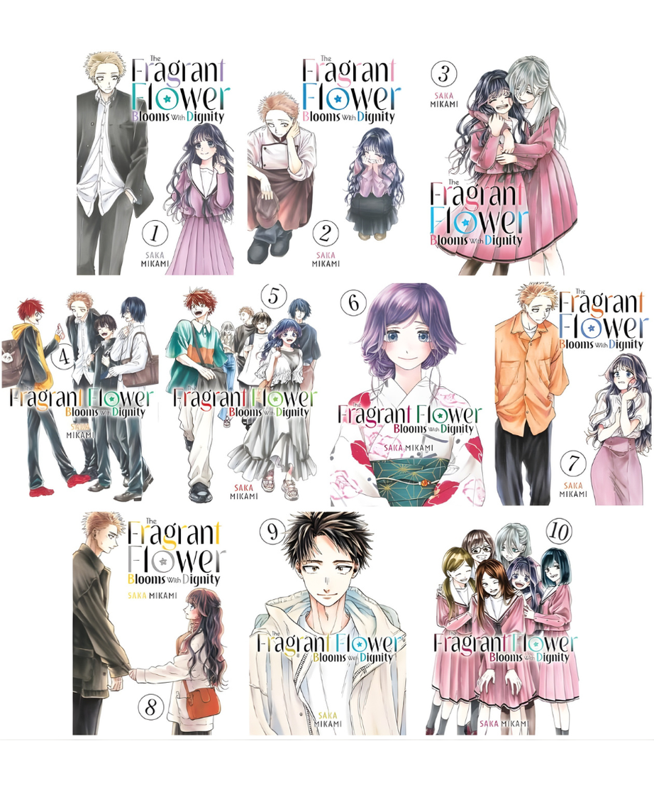 The Fragrant Flower Blooms with Dignity manga - official anime book collection front view