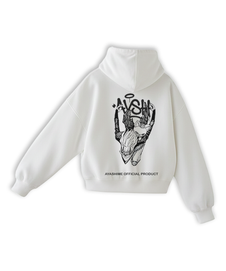 DANDADAN WHITE HOODIE