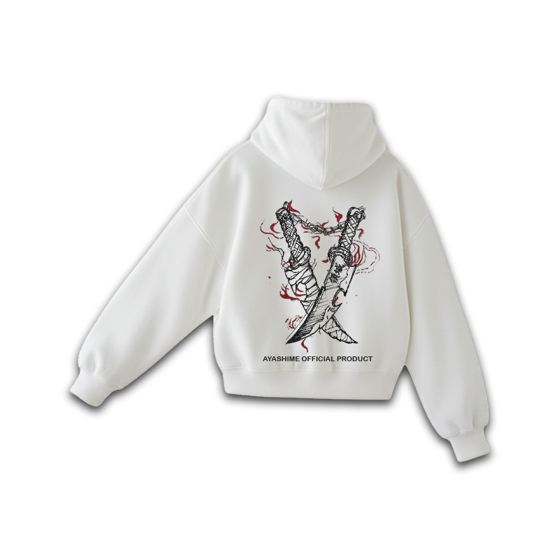 DEMON SLAYER WHITE HOODIE