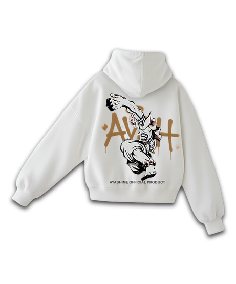 AKAZA WHITE HOODIE