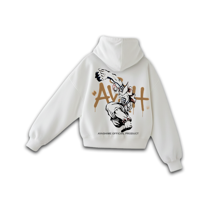 AKAZA WHITE HOODIE