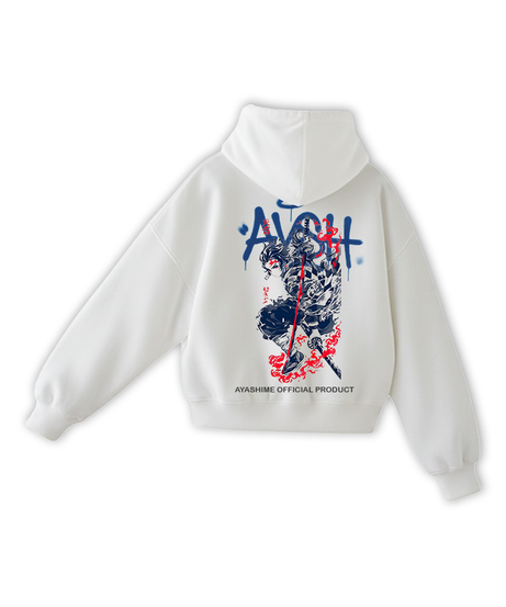 TANJIRO SWORD WHITE HOODIE