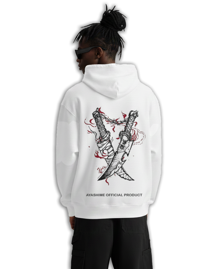 DEMON SLAYER WHITE HOODIE