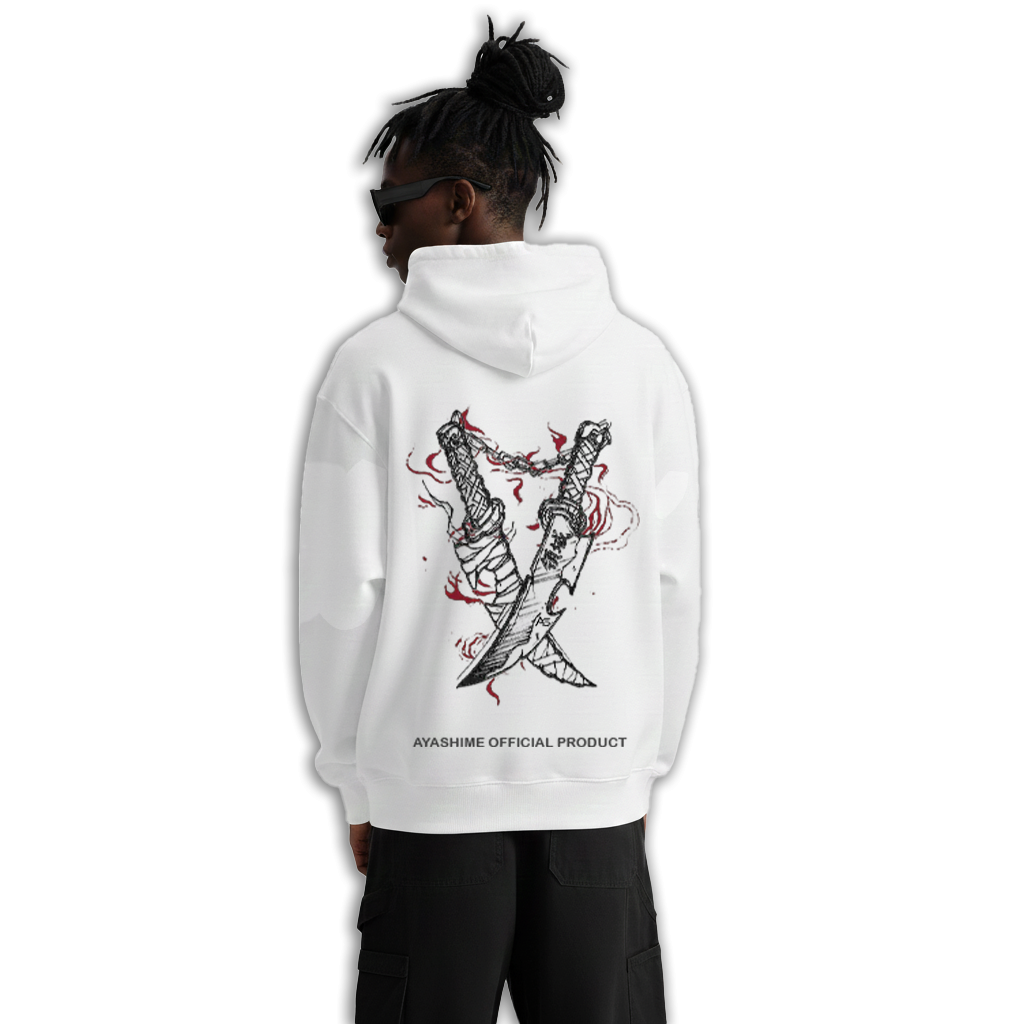 DEMON SLAYER WHITE HOODIE
