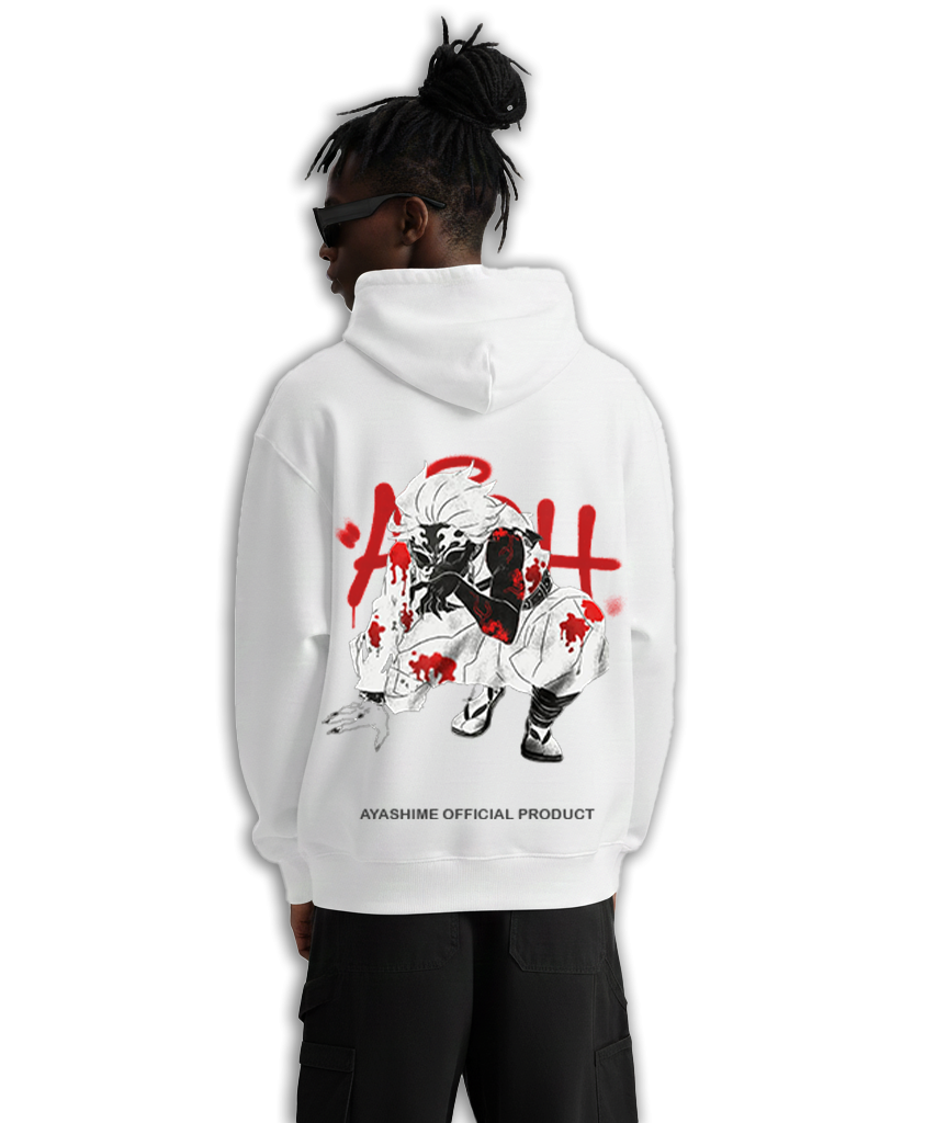 TANJIRO WHITE HOODIE