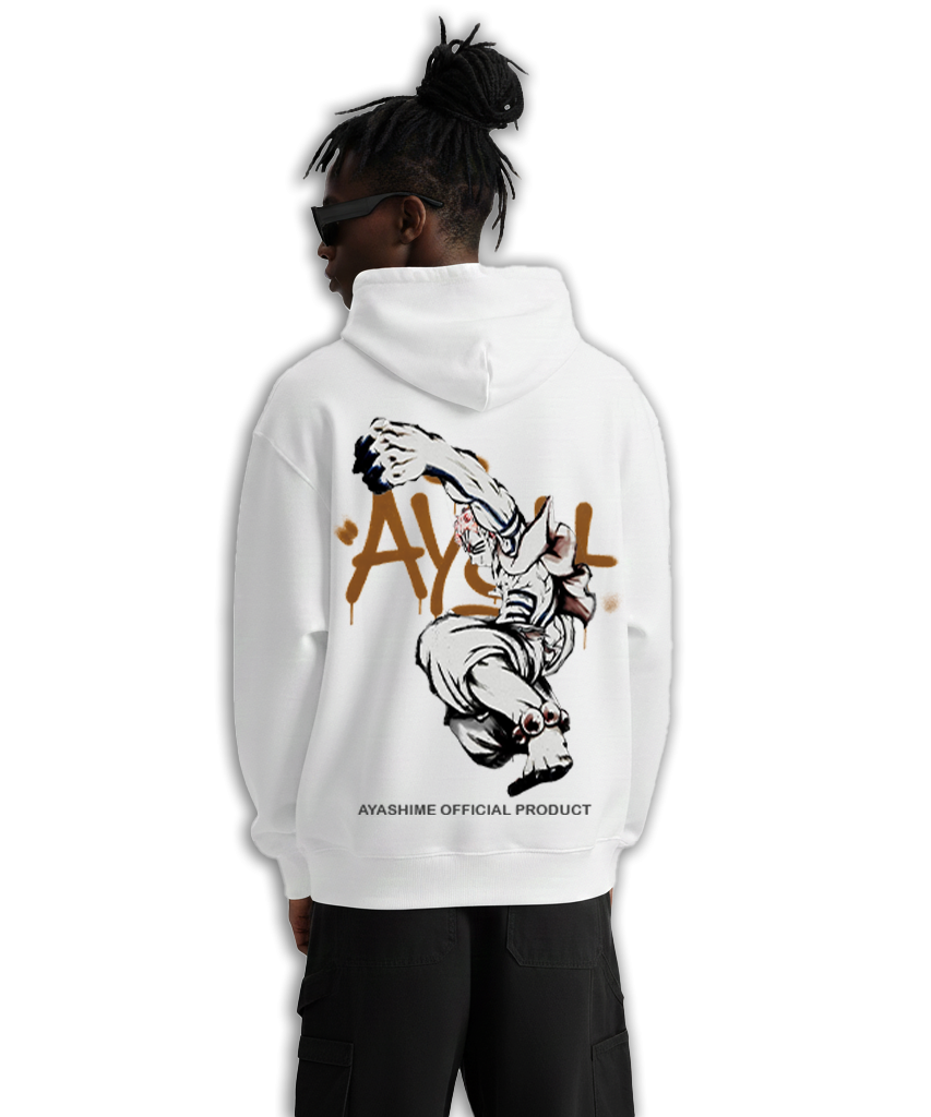 AKAZA WHITE HOODIE